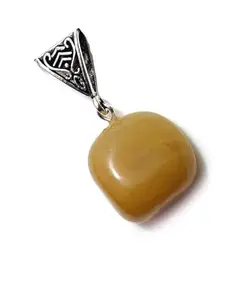 ASTROGHAR Natural Yellow Aventurine Tumbled Crystal Pendant For Men And Women