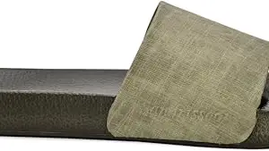 San Frissco Men's Flip Flop Slipper's Open Toe Slip On Sandals/Soft Cushioned Footbed With EVA Sole Colourblocked Lightweight Flexible Breathable and Stylish Footwear for Outdoor - 7 (Green)