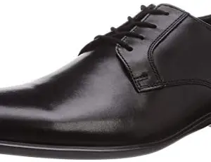 Clarks Men's BENSLEY LACE Black Leather Oxford Flat (Derby Shoes)
