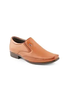 XESS by ID Men's Leather Formal Shoes (XS2030_Tan_9-9.5 UK)