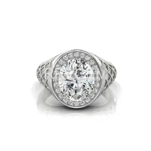 MBVGEMS Natural zircon ring 10.50 Ratti Certified HANDMADE Finger Ring With Beautifull Stone american diamond ring PANCHDHATU for Men and Women