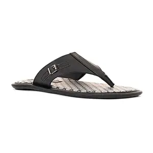 Khadim's Black Casual Flip Flops for Men (6410186)
