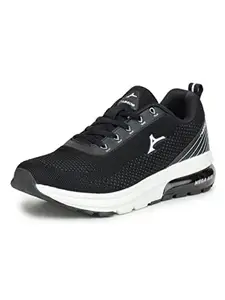 ABROS Men's Texas ASSG1010 Running Shoes -Black/White-7UK