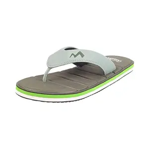 Metro Men Olive Synthetic Leather Slipper | Chappal UK/6 EU/40 (207-836)