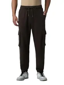 Bewakoof Men's Cotton Oversized Fit Joggers|Bewakoof Air 1.0 | Track pants for man | Lower for man | Trouser for men | Baggy trackpants for men | Multipurpose | Mens Lower Activewear | Utility Pockets | Lightweight & Flexible Elastic Waist | Casual Joggers | Loose Fit