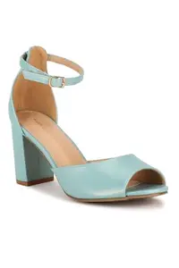 Allen Solly Women Green Casual Heels