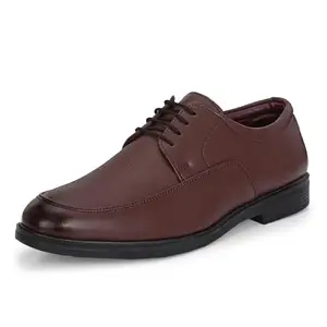 Centrino Formal Shoe for Men | Cushioned Insole | Stylish Lace-Up | Perfect for Boys & Men | Office Wear & Formal Dress 6804-2 Brown