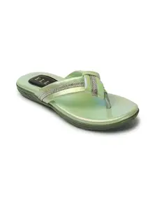 ELLE Flip Flop Sandal, Colour-Pista Green,Size-UK 3