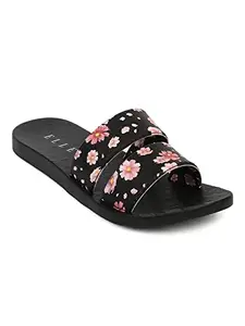 Elle Women's Slipper, Black, 5