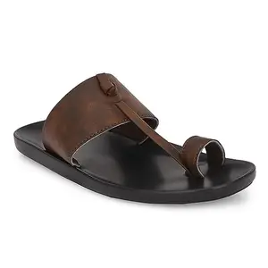 Azzaro Black Men's Brown Slipper-7 Kids UK (R51459_GID)
