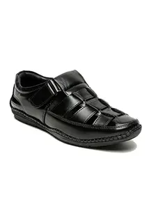 TEAKWOOD LEATHERS Teakwood Genuine Leather Casual Sandals & Slippers Footwear for Men(Black, 41)