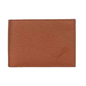 WILD EDGE Mens Bi-fold Leather Wallet | Stylish Leather Wallet for Men | Flap-Closure Solid Design Leather Wallet for Men (Brown)