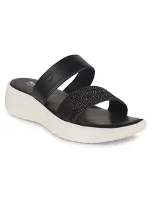 Bata Comfit Archie Mule E 24 Womens Casual Mule Slippers In Black