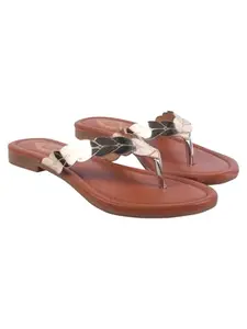 Shoetopia Classy Embellished Golden Flats For Women & Girls /EU36