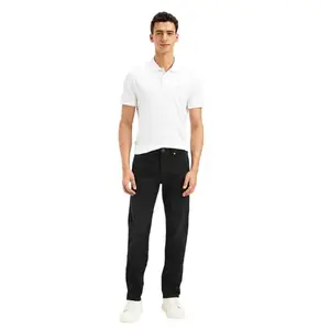 Levi's Men's Black Slim Fit Mid Rise Jeans
