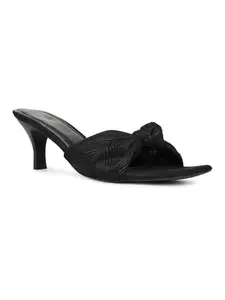 Inc.5 Womens Black Party Wear Solid Square Heels
