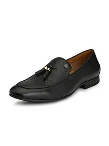 ALBERTO TORRESI Men's Black Formal Shoes - 10 UK/India (44EU)(61507 Black+BLACK-44)