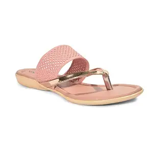 Liberty Senorita Peach Casual Thong For Ladies (MK-102-PEACH_3)