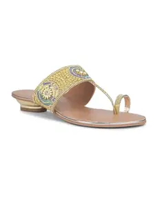 Liberty STY-87 Womens Fashion Sandal 41EURO (Golden)