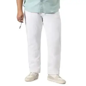 Urbano Plus Men's Straight Fit Washed Jeans Stretchable