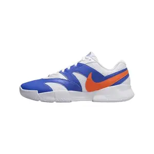 Nike M Court LITE 4-White/Hyper Crimson-Hyper ROYAL-6UK