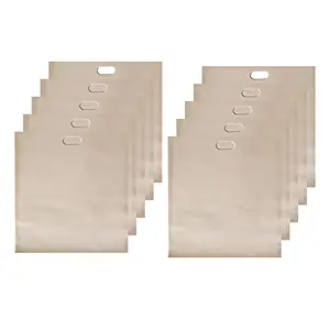bnf® Non-Stick Toaster Bags Washable Organization 10x for Bread Snacks Pizza 17x19CM|Home & Garden | Kitchen, Dining & Bar | Kitchen Storage & Organization |10X Toaster S (As You Choose)