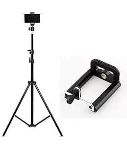 Essential Kit for Photographers Tripod Kit for Indoor, Outdoor and Travel Photo Video Shoots (1 x Light Stand 9FT, 1 x Mobile Holder, 1 x Mini Ball Head)