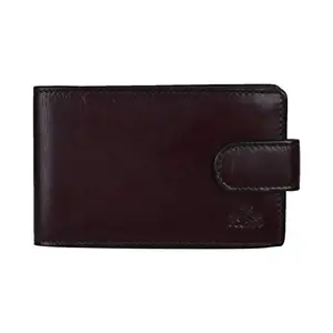 Leatherman Fashion LMN Genuine Leather Brown Men Card Holder(2 Card Slots)