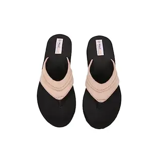 MedWalk Women's MCP Fashionable Comfort Soft Slippers (Cream_5UK)