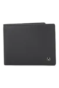 Allen Solly Men Black Solid Genuine Leather Wallet