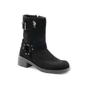 U.S Polo Assn. Womens SABRINA Engineer Boots - (UK3) (US4) (1FD24986Z01)