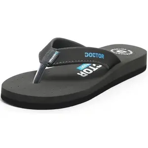 Doctor Health Flip-Flops for Men | Orthopedic Pain Relief Slippers with Cushioned Sole | Anti-Skid Everyday Wear Chappal with Breathable Footbed & Comfort Fit
