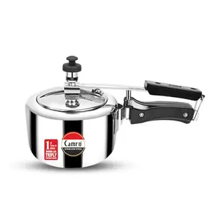 Camro Triply Pressure Cooker (Steller) 1.5 Litre | Stainless Steel Inner Lid (Induction and Gas Stove Friendly) Versatile Cooking Utensil | Dishwasher Safe | 15+Years of Innovation and Quality price in India.