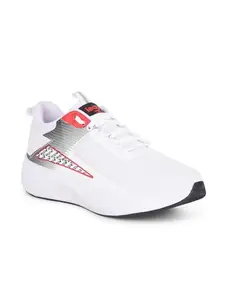 Liberty Men Sports Running Shoes with Mesh Upper|EVA Sole Lacing Shoes for Men|Walking & Gym Sports Shoes for Men | Lacing Sports Shoes for Men (7 UK - White)