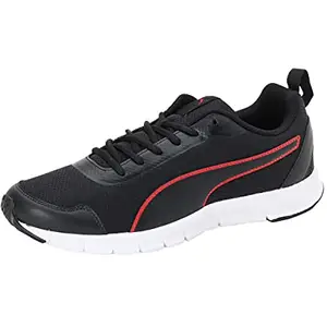Puma men Hurdler Black-High Risk Red Running Shoe - 7 UK (37310501)