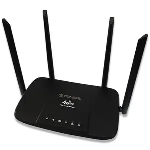 DUMBEL WR-408 Wireless 4G LTE 2.4Ghz Router, Plug and Play, Parental Controls, WiFi Repeater, Guest Network, with Standard SIM Card Slot (WR-408)