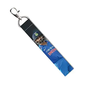 ISEE 360® Indian Cricketer Lanyard Tag with Swivel Lobster for Gift Luggage Bags Backpack Laptop Bags L X H 5 X 0.8 INCH