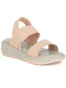 Bata Women's Wedge Heel Sandal - Pink (3 UK) (6615227)