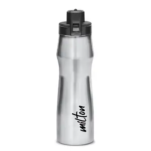 MILTON Champ 1000 Stainless Steel Water Bottle, 885 ml, Silver | Single walled | Leak Proof | Easy Grip | Easy to Carry | Gym Bottle | Home | Kitchen | Hiking | Treking Bottle | Travel Bottle