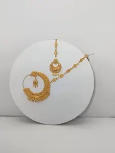 GOLD PLATED C FLOWER NATH SET