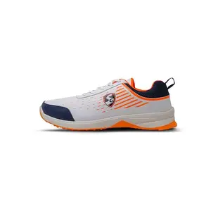 SG Shoes Yorker White/Navy/Orange No 9 Enhanced Comfort and Performance for The Perfect Game