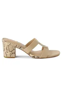 Allen Solly Women Beige Party Heels