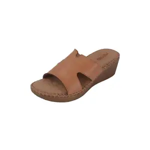 Metro Women's Tan Comfortable Slides UK/5 EU/38 (41-378)