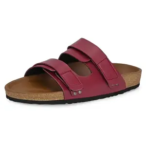 Centrino Women’s Berkin-Style Slip-On Sandals | Open Toe Design | Soft PU Footbed | Lightweight & Comfortable | Arch Support | On-Grip Sole | Casual Outdoor Wear (9222)