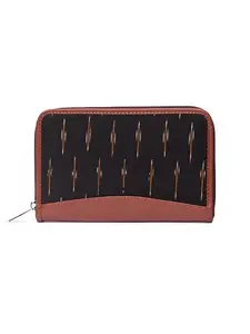 ZOUK Multicolored Vegan Leather & Ikat Women's Wallet (S-ZK-04)