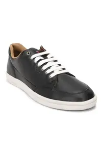 Louis Philippe Men Black Lace Up Shoes