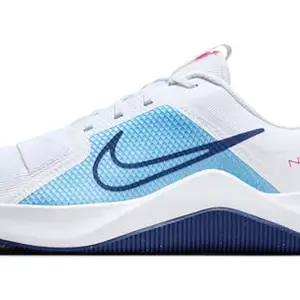 Nike Mens Mc Trainer 2 White/DEEP Royal Blue-Aquarius Blue Running Shoe - 8 UK (9 US) (DM0823-102)