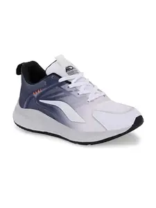 AADI Men's White Comfortable Lightweight Outdoor Lace Up Classy Running, Walking, Gym Casual Sport Shoes