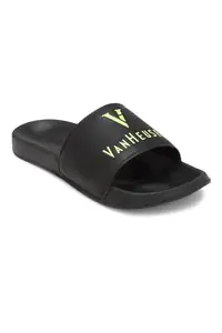 Van Heusen Men Black Flip Flops