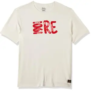 Royal Enfield Royal Enfeild 1901 RE T-SHIRT OFF-WHITE (2XL) 46 CM